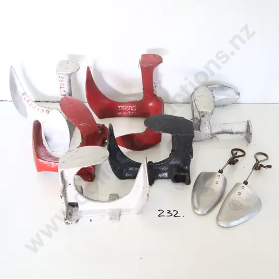 Shoe Lasts X 6. Shoe Stretchers X 2