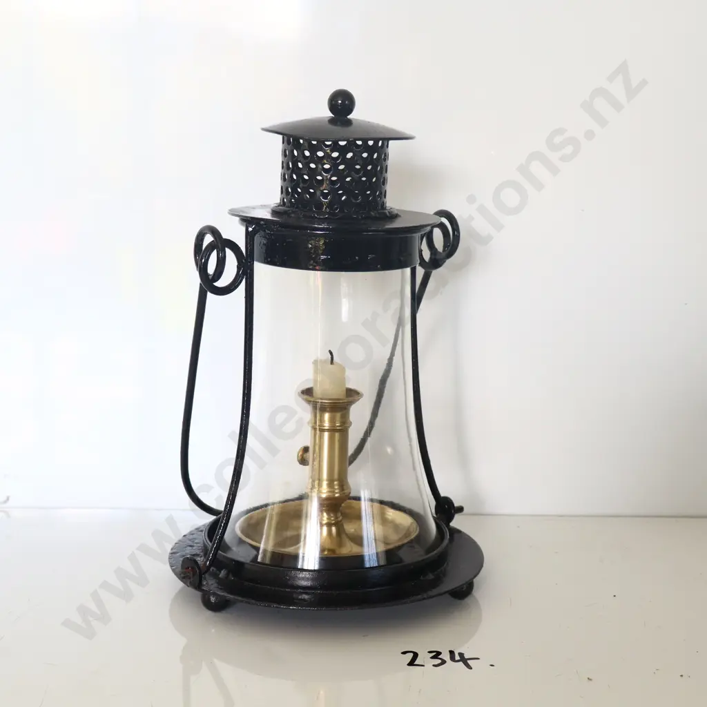 Very Nice Early Candle Holding Lantern Image 1++