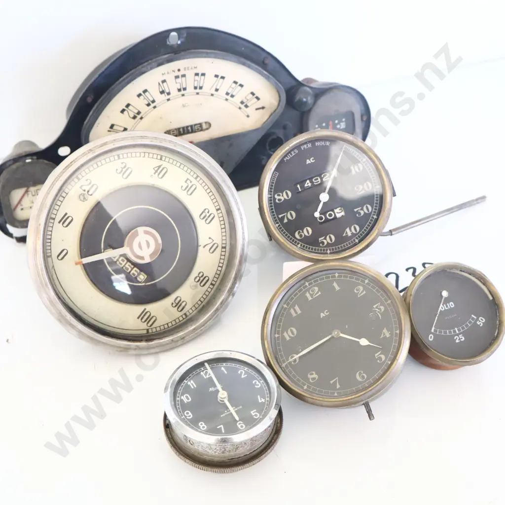 Vintage Dashboard Gauges X 6 Image 1++