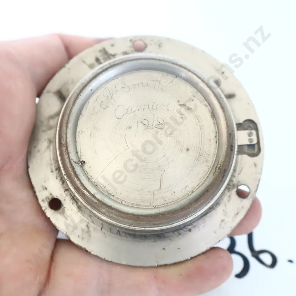 Rare 1918 Petersons Ltd Christchurch NZ 8 Day Dash Clock  Image 1++