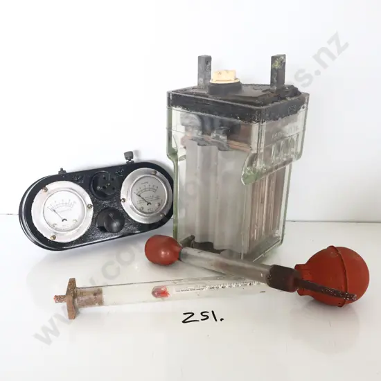Glass Battery, Battery Testing Gear