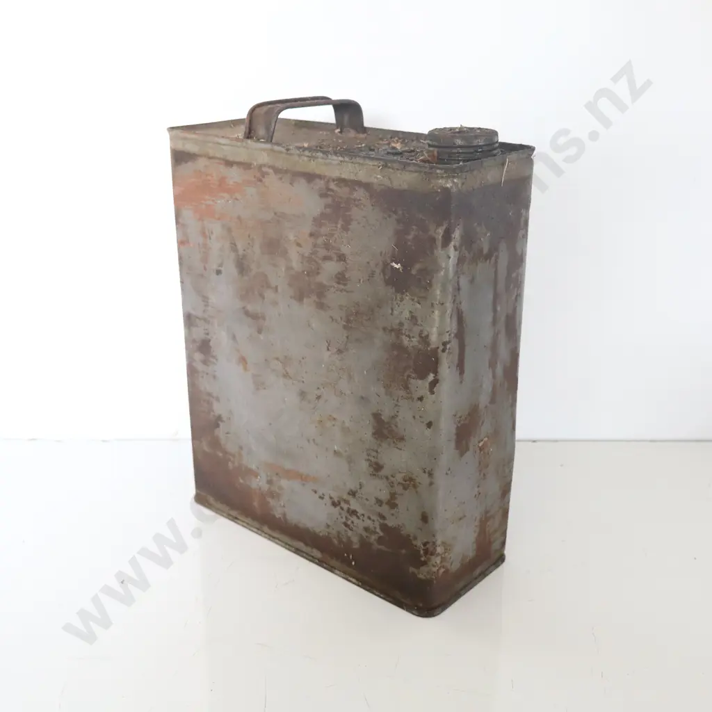 Rare Unusual Shell Double Motor Oil Tin Image 1++