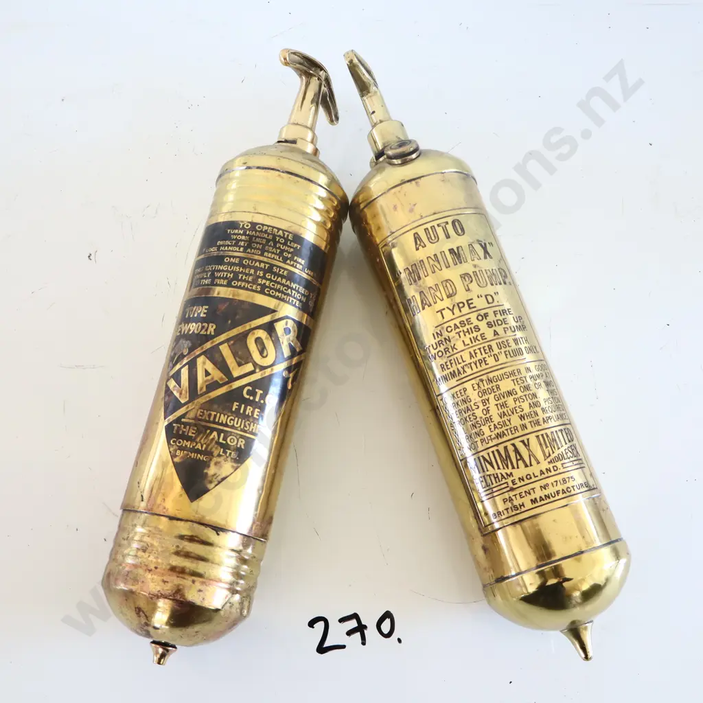 Valor And Auto Minimax Brass Extinguishers  Image 1++