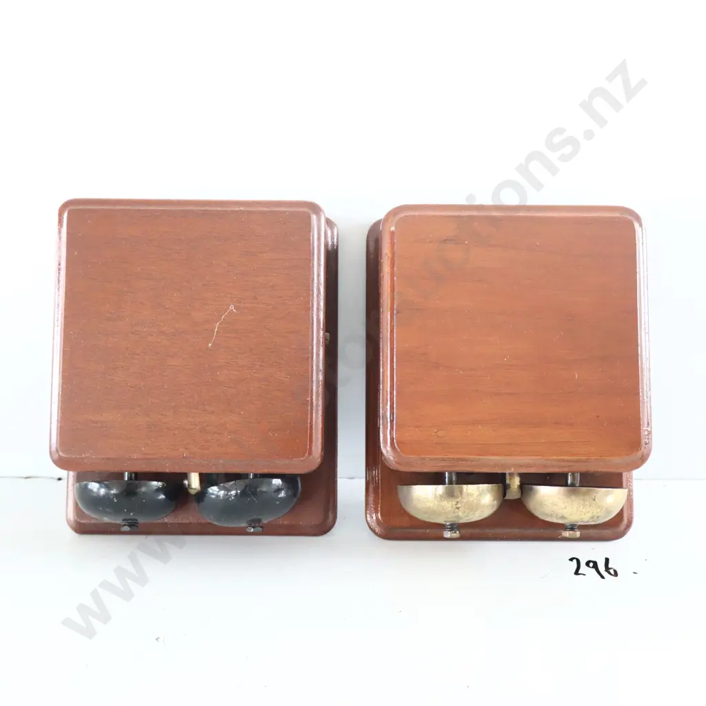 Antique Wooden Telephone Ringer Boxes X 2 Image 1++