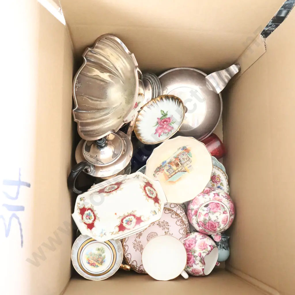 Box Pottery, Silverplate Ect Image 1++