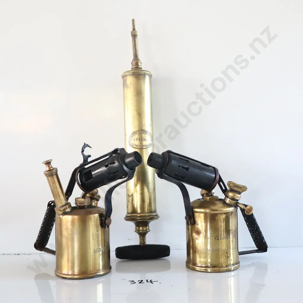 Mannings Cattle Syringe, Blowtorches X 2 Image 1++