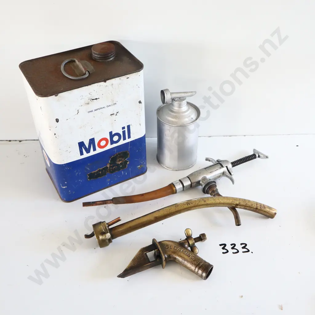 Gloaming NZ Petrol Drum Pourer, Redex Tin Top Ect. Image 1++