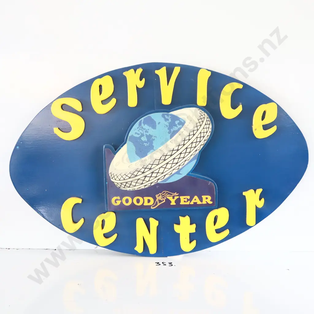 Goodyear Service Center Hand Painted Sign Image 1++
