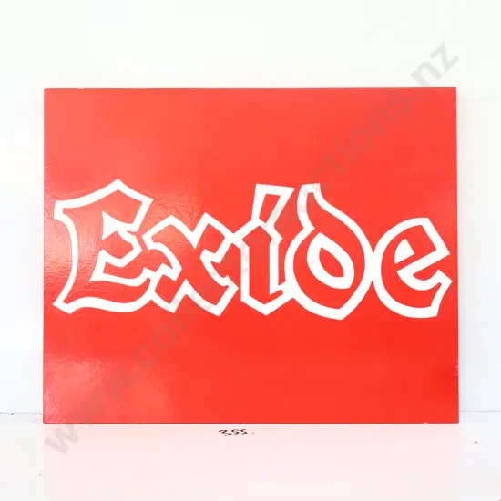 Exide Hand Painted Sign