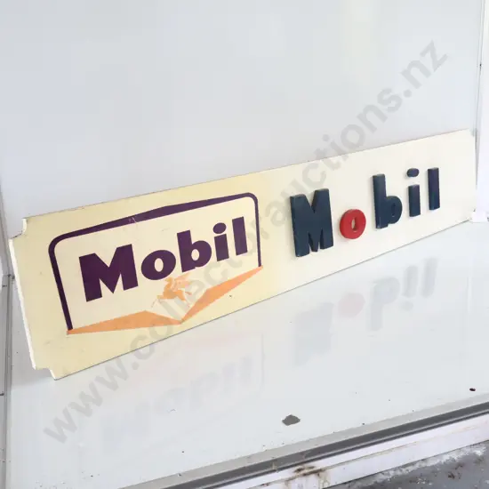 Mobil Hand Painted Sign