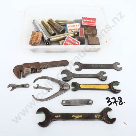 BSA, Velocette, Triumph And Austin Spanners, Valve Caps Ect